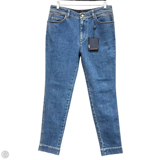 Jeans Luxury Designer By Louis Vuitton In Blue Denim, Size: 10