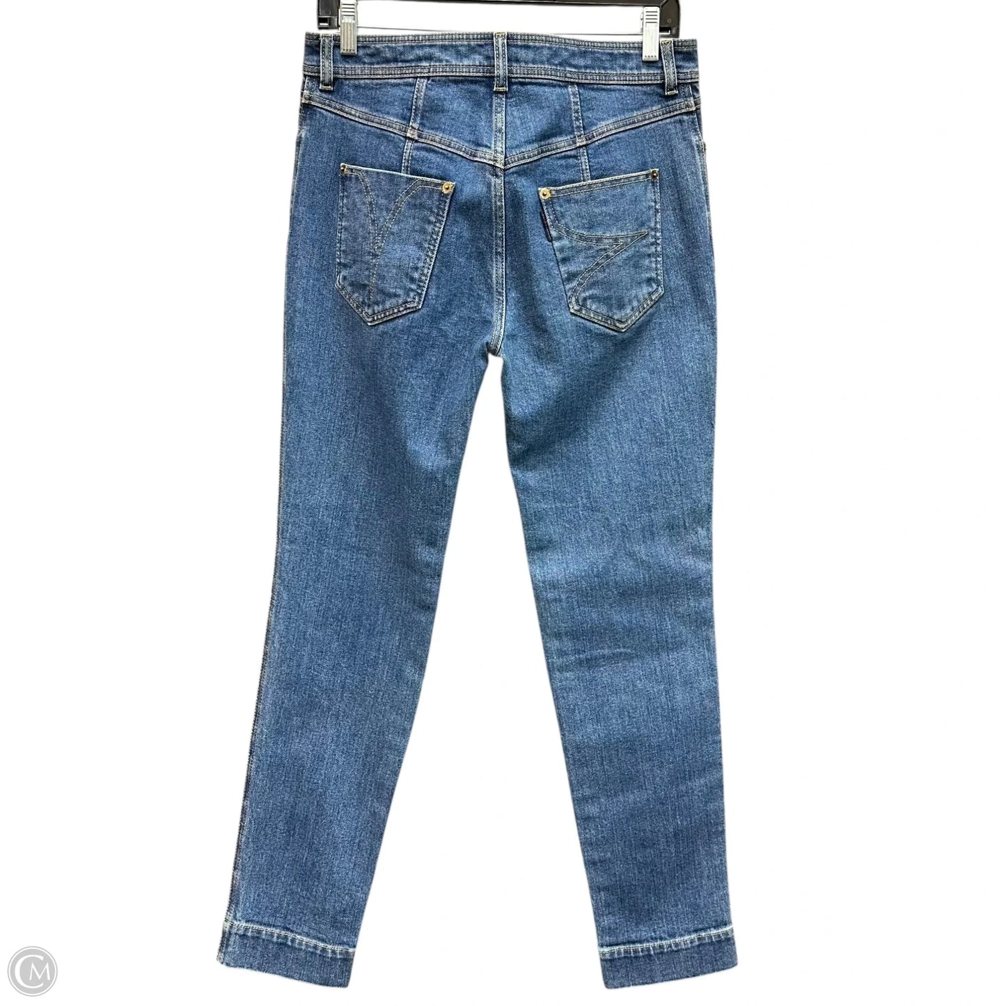 Jeans Luxury Designer By Louis Vuitton In Blue Denim, Size: 10