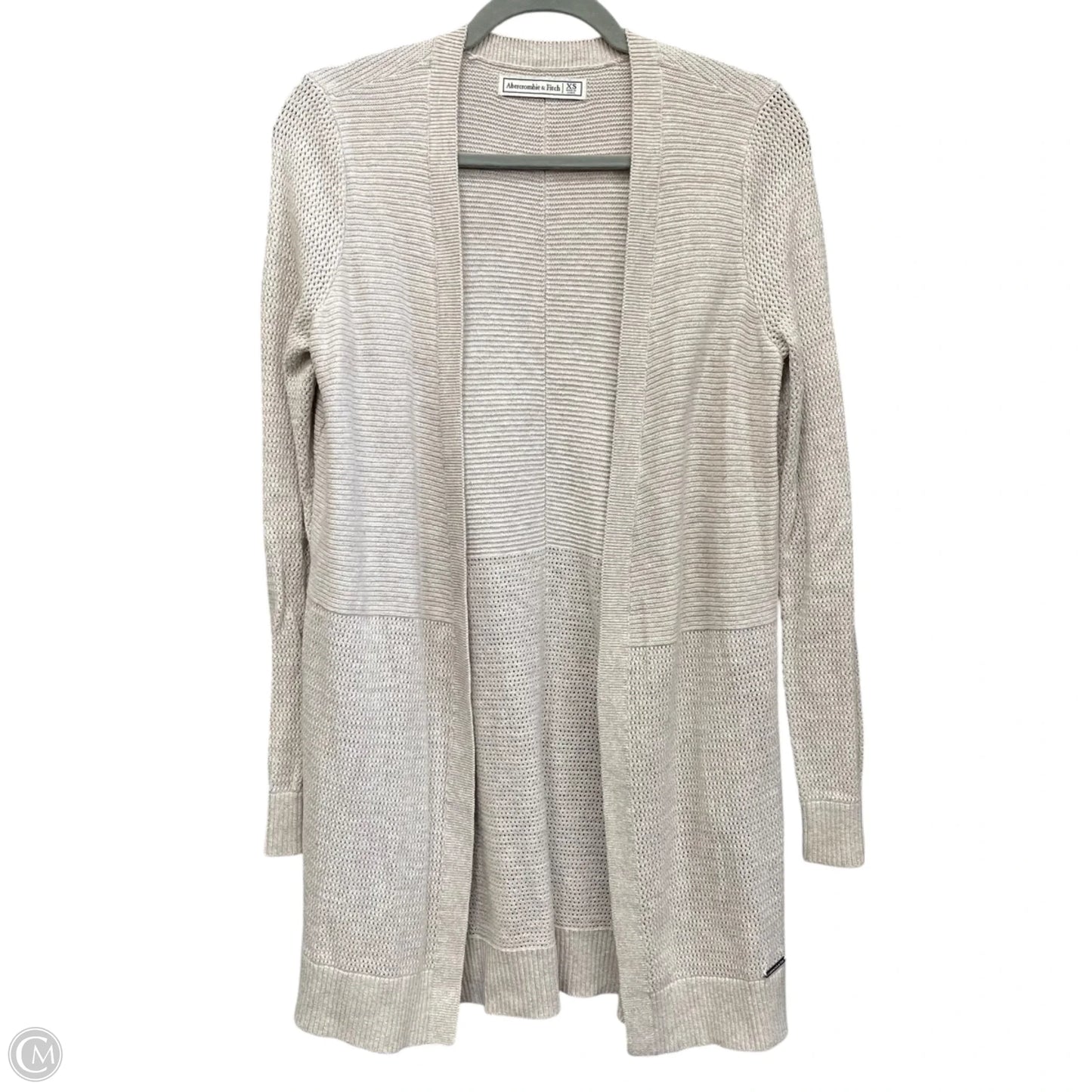 Sweater Cardigan By Abercrombie And Fitch In Beige, Size: Xs