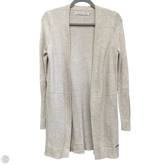 Sweater Cardigan By Abercrombie And Fitch In Beige, Size: Xs