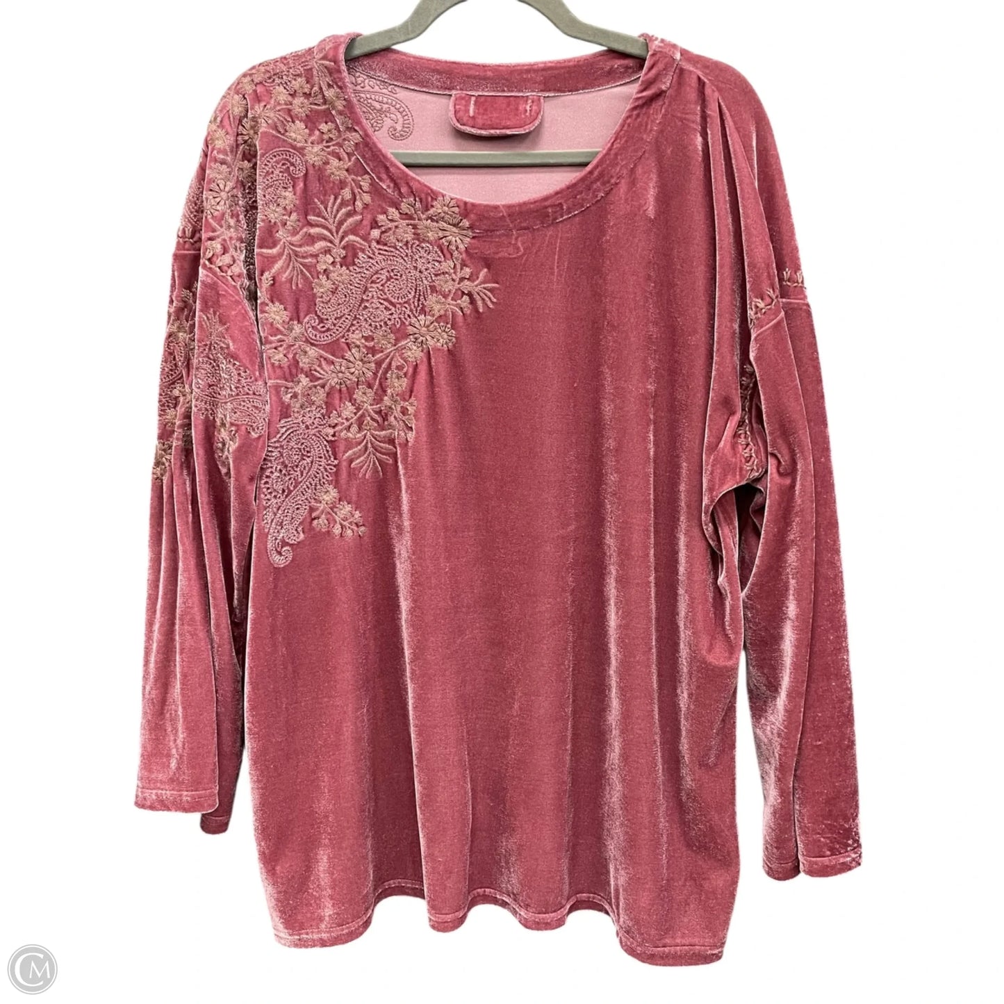 Tunic Long Sleeve By Clothes Mentor In Mauve, Size: L