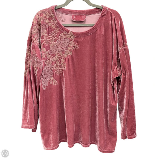 Tunic Long Sleeve By Clothes Mentor In Mauve, Size: L