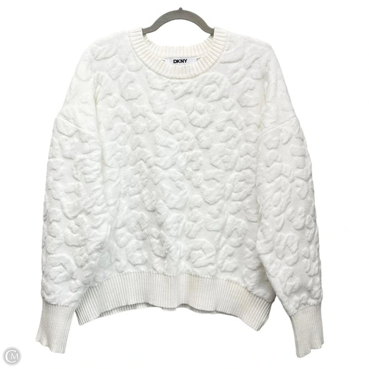 Sweater By Dkny In Ivory, Size: L
