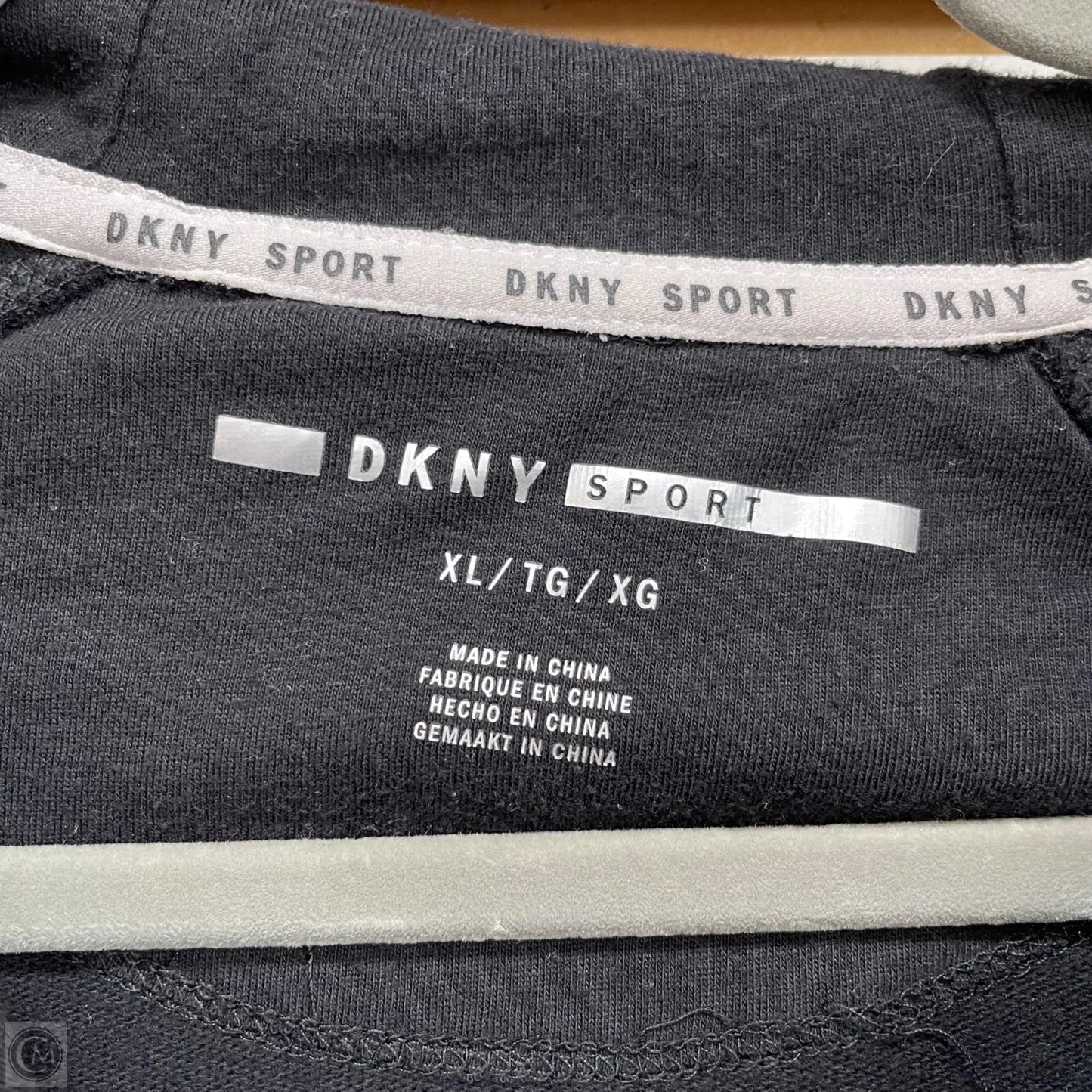 Sweatshirt Hoodie By Dkny In Black, Size: Xl