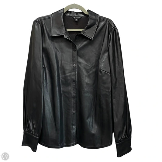 Jacket Shirt By Limited In Black, Size: Xl