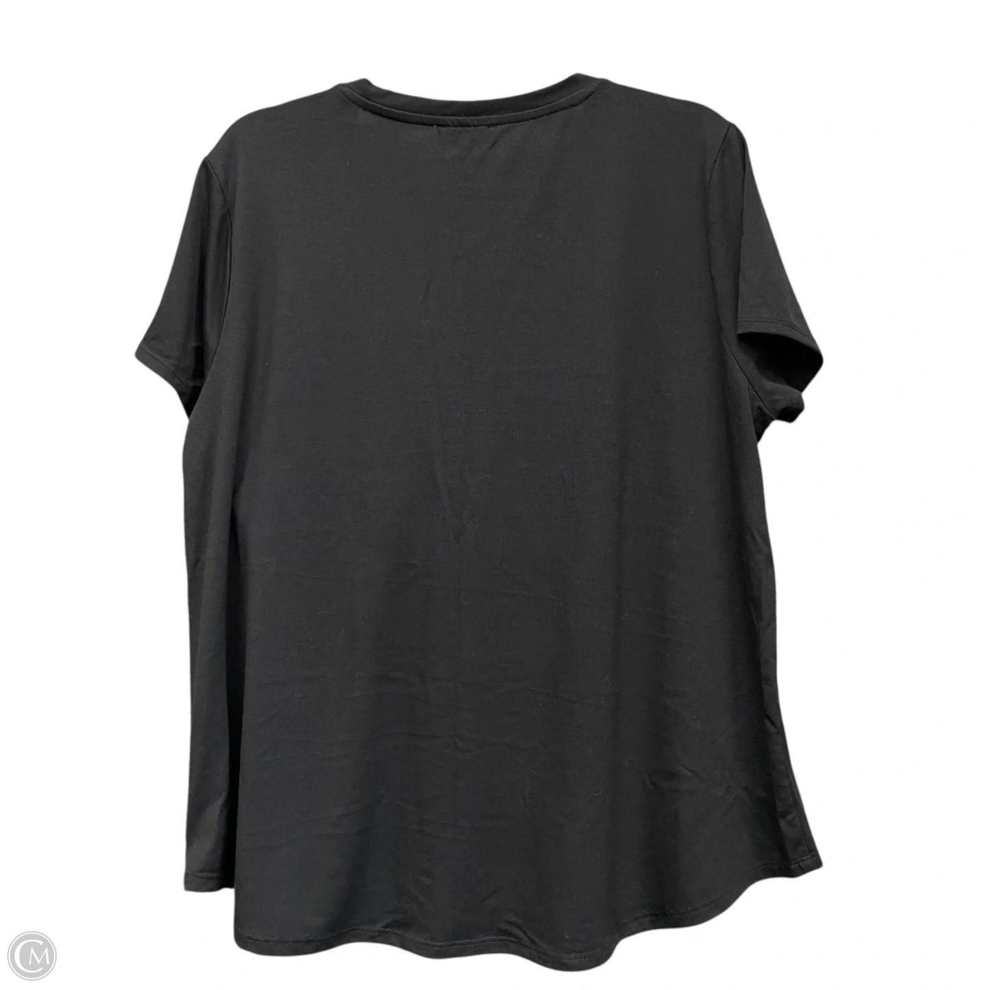 Top Short Sleeve Basic By Freshman In Black, Size: Xxl