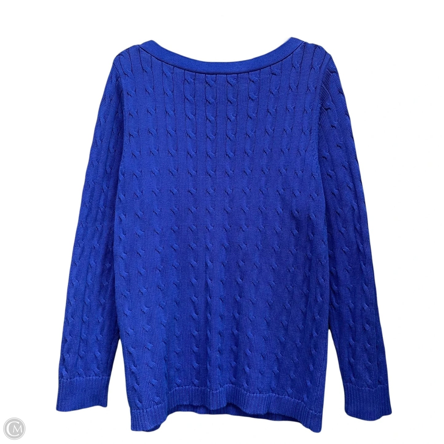 Sweater By Lauren By Ralph Lauren In Blue, Size: 2x