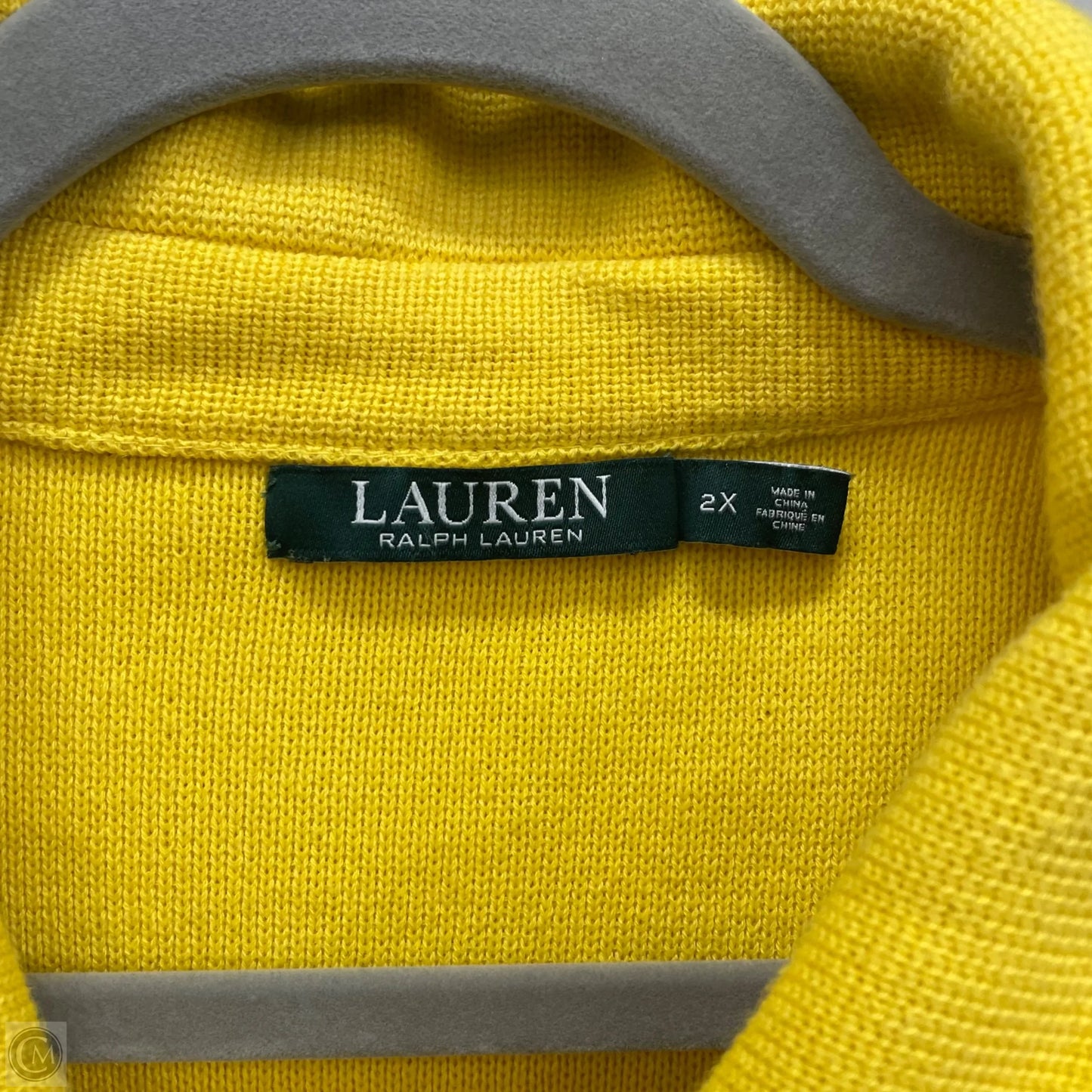 Jacket Moto By Lauren By Ralph Lauren In Yellow, Size: 2x