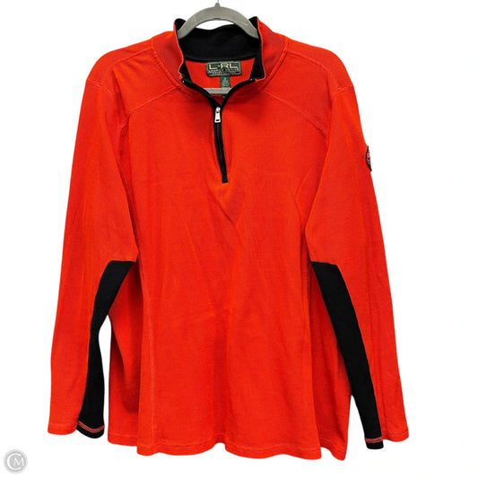 Top Long Sleeve By Lauren By Ralph Lauren In Orange, Size: 2x