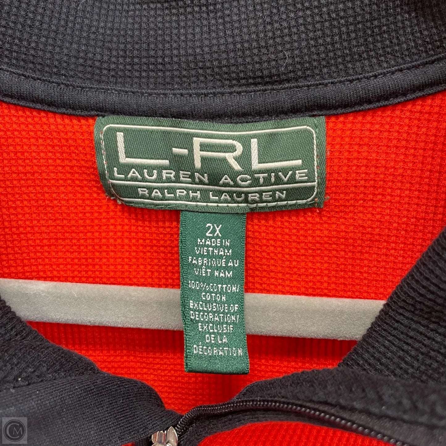 Top Long Sleeve By Lauren By Ralph Lauren In Orange, Size: 2x