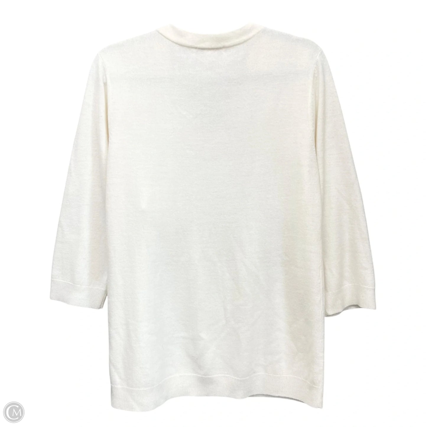 Sweater By Jm Collections In Cream, Size: L