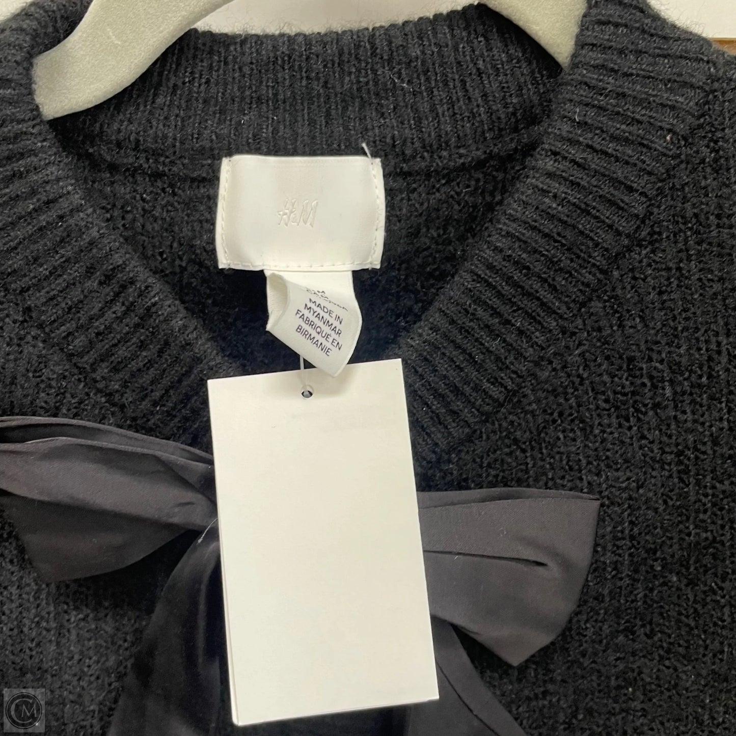 Sweater Cardigan By H&m In Black, Size: M