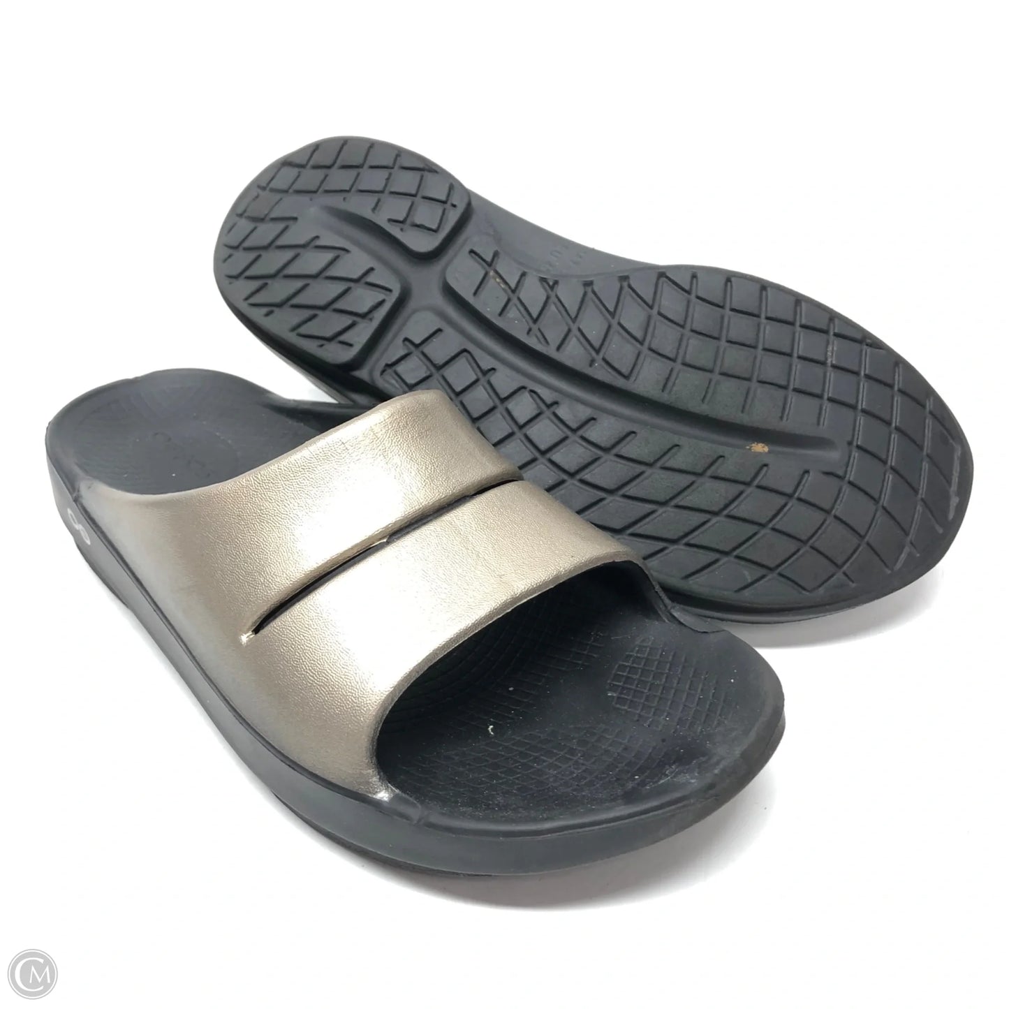 Sandals Sport By Oofos In Gold, Size: 9