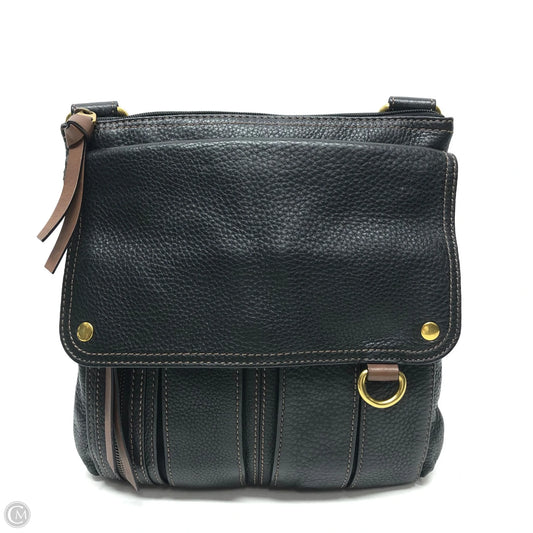 Crossbody Leather By Fossil, Size: Large
