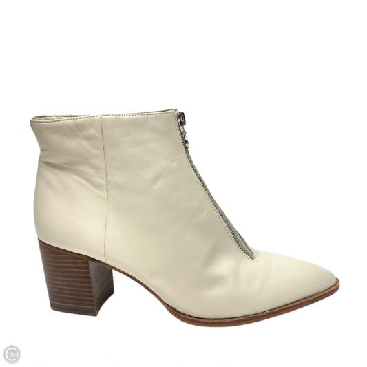 Boots Ankle Heels By Sole Society In Beige, Size: 10