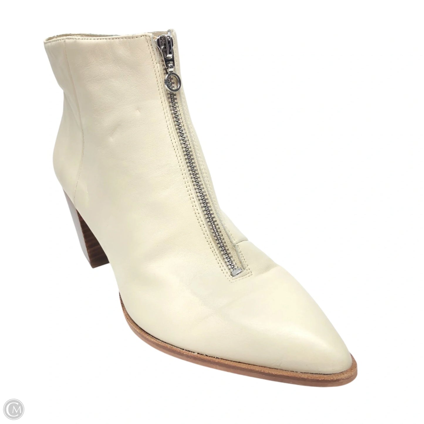 Boots Ankle Heels By Sole Society In Beige, Size: 10