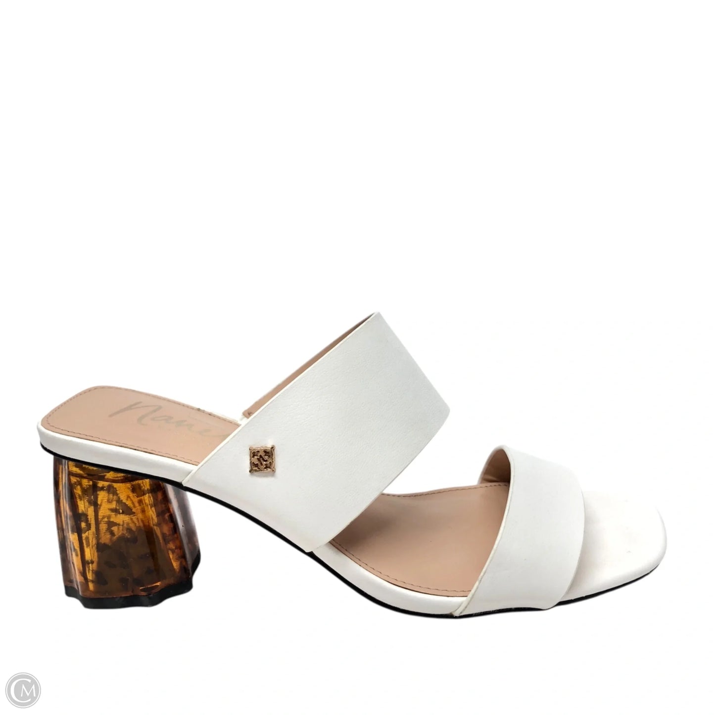 Sandals Heels Block By Nanette By Nanette Lepore In White, Size: 6