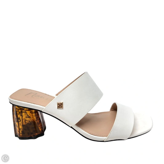 Sandals Heels Block By Nanette By Nanette Lepore In White, Size: 6