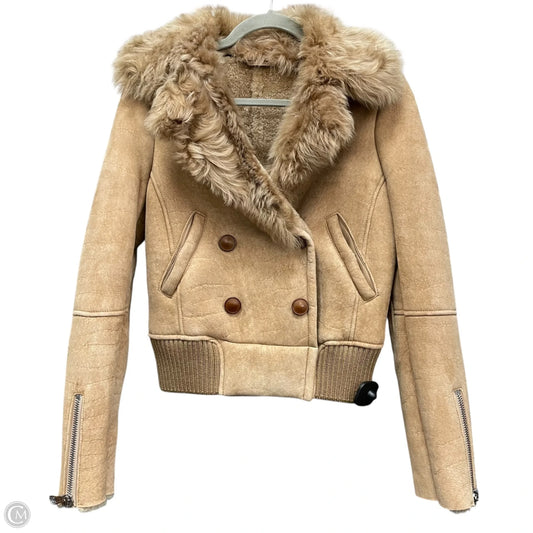 Jacket Leather By Cma In Tan, Size: Xs