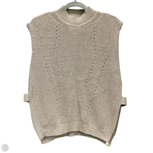 Vest Sweater By Pilcro In Taupe, Size: M