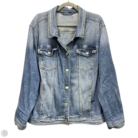 Jacket Denim By Anna & Ava In Blue Denim, Size: 4x