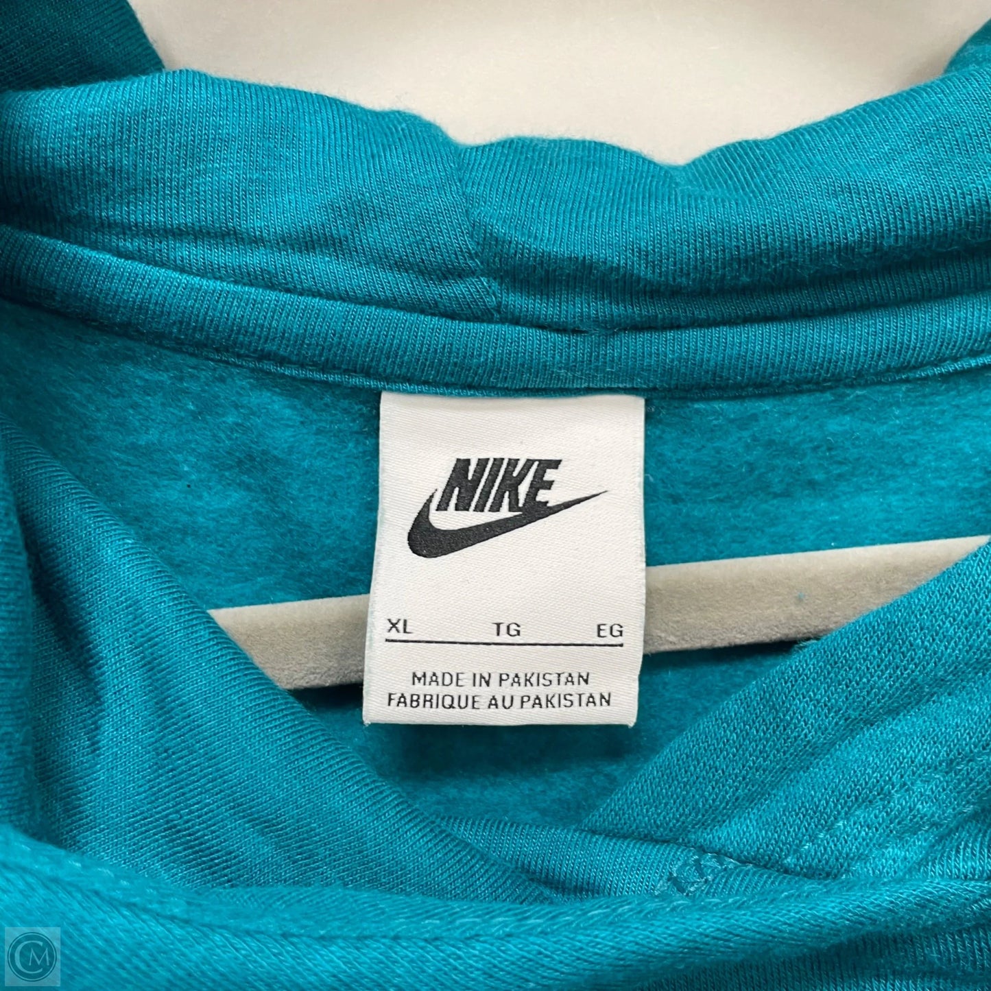 Sweatshirt Hoodie By Nike In Green & Purple, Size: Xl