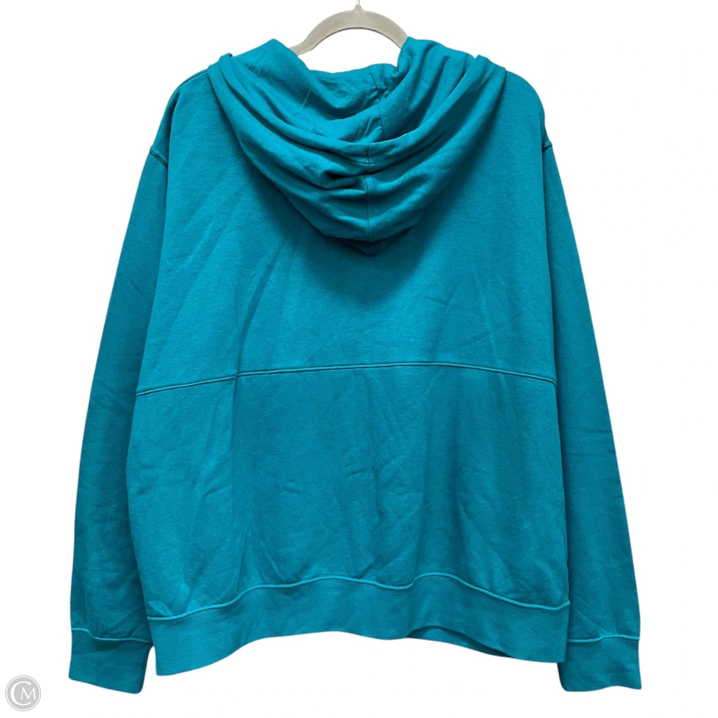 Sweatshirt Hoodie By Nike In Green & Purple, Size: Xl