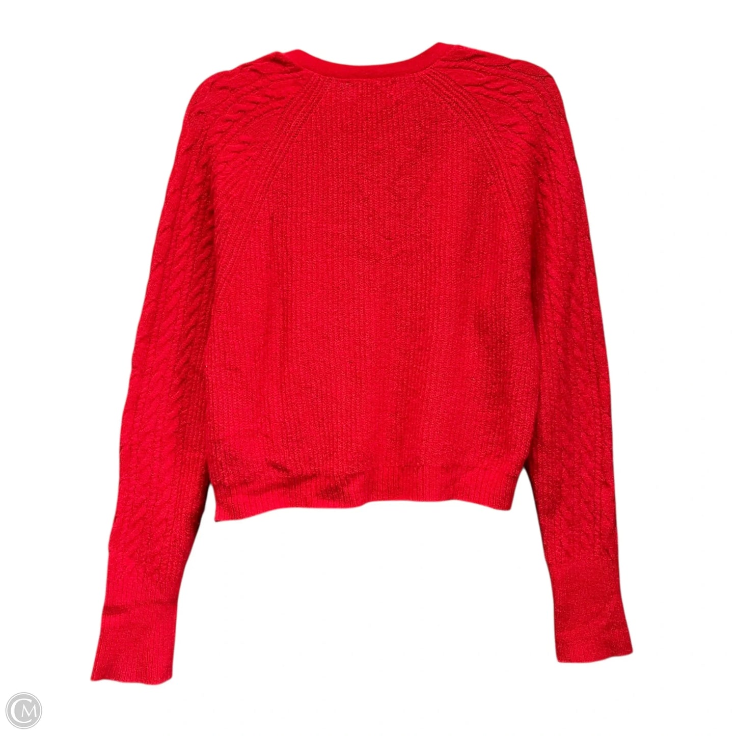 Sweater Cardigan By J. Crew In Red, Size: S