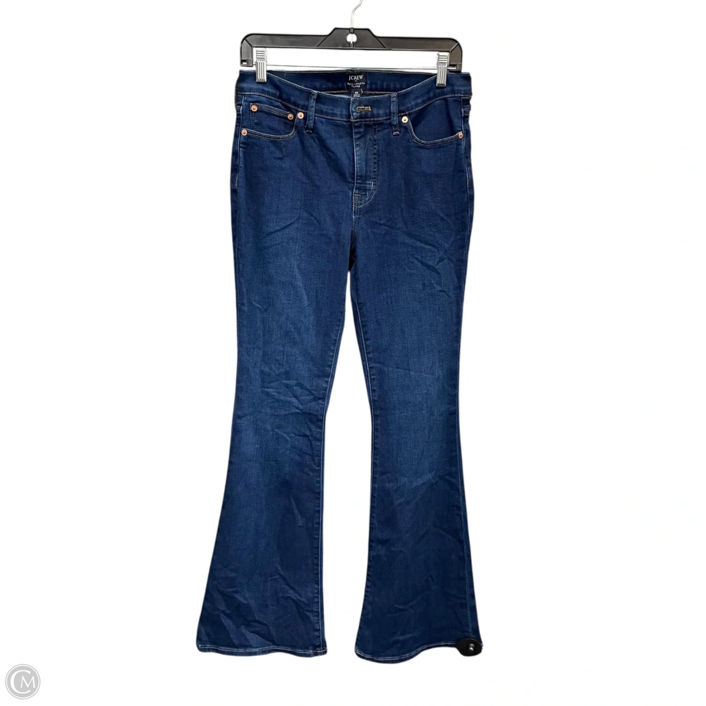 Jeans Flared By J. Crew In Blue Denim, Size: 2