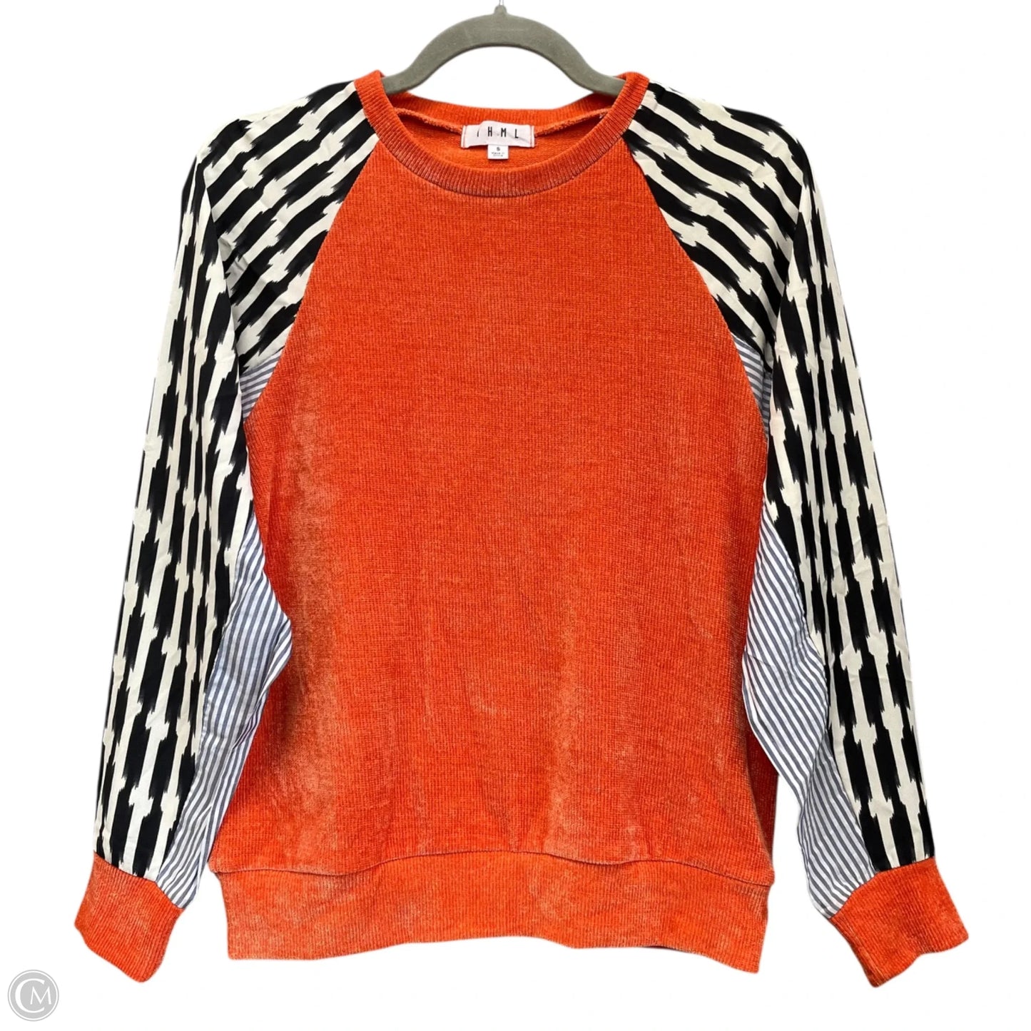 Top Long Sleeve By Thml In Orange, Size: S