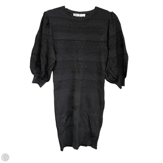 Dress Sweater By Zara In Black, Size: M