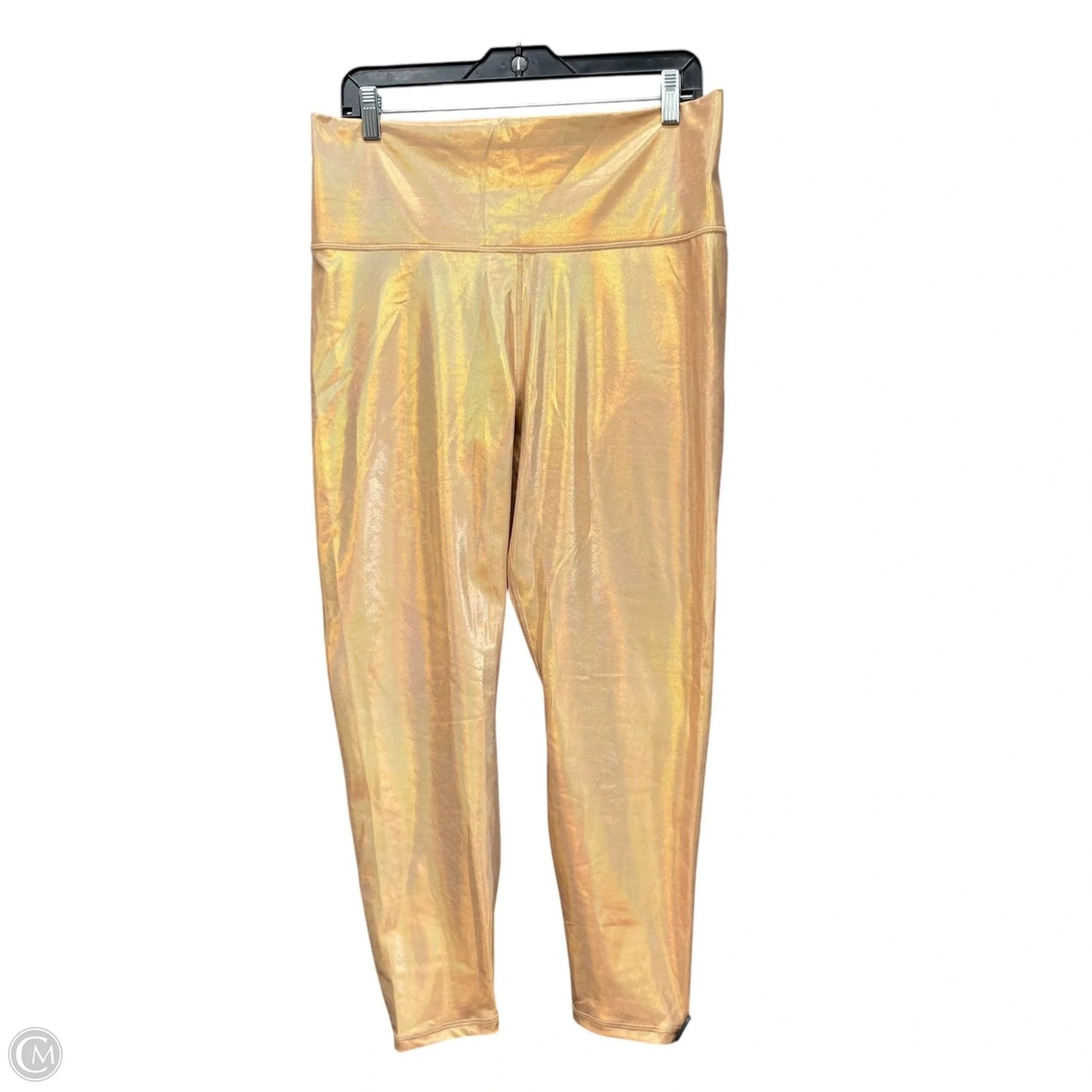 Athletic Leggings By Fabletics In Gold, Size: 1x