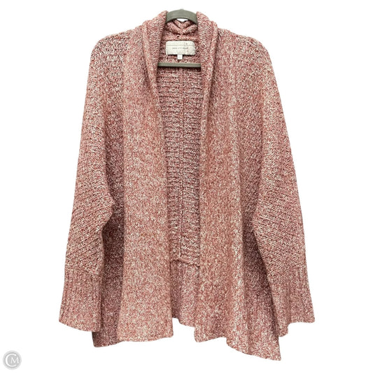 Sweater Cardigan By Anthropologie In Pink, Size: M