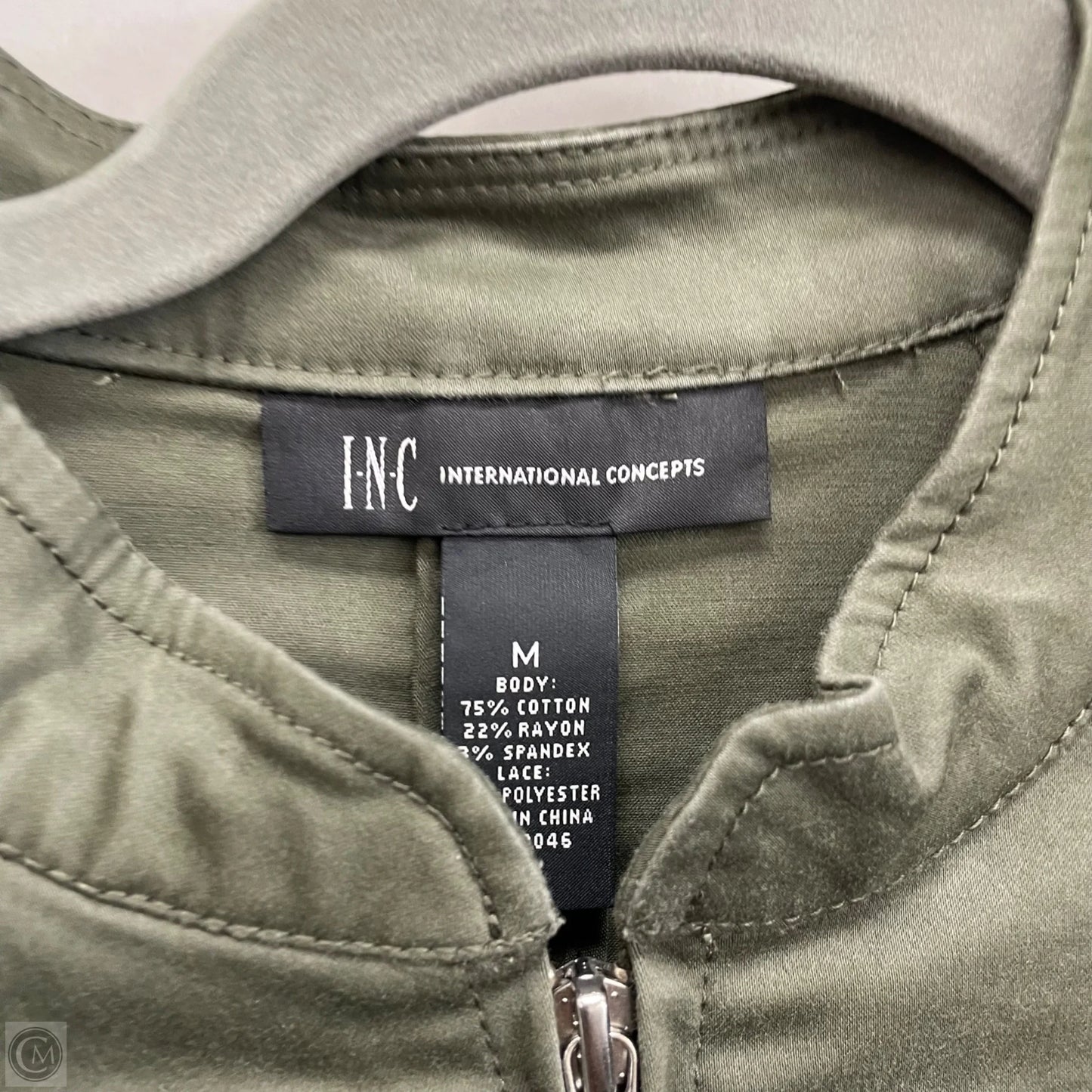 Jacket Other By Inc In Green, Size: M