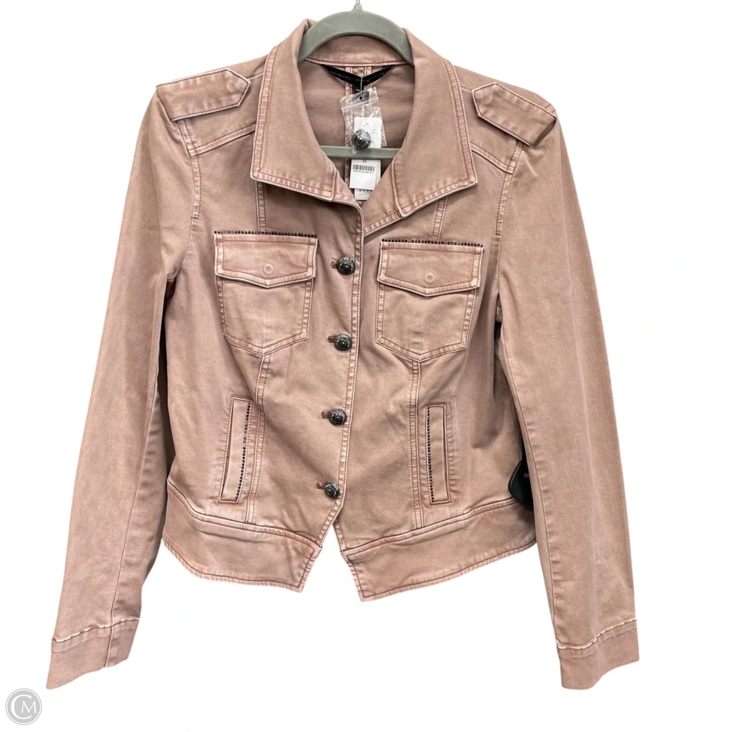 Jacket Denim By White House Black Market In Mauve, Size: 10
