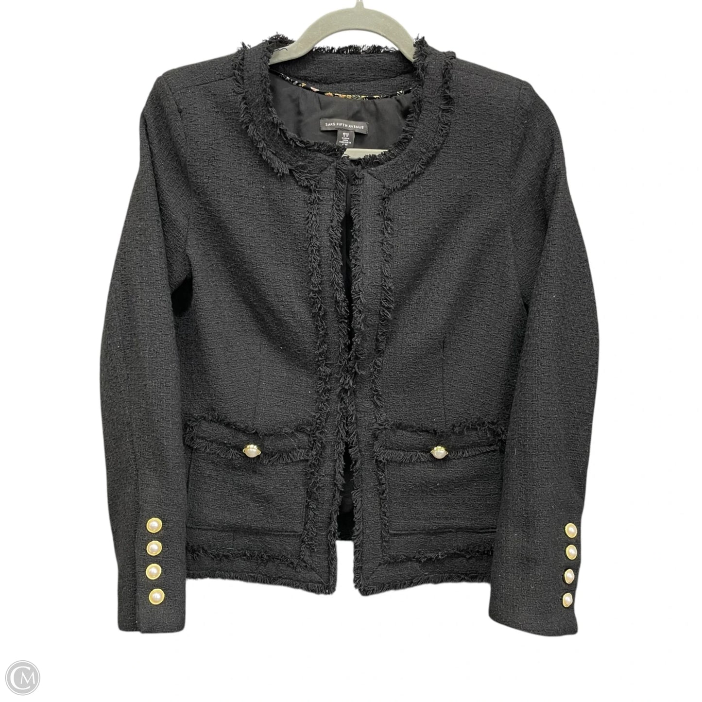 Blazer By Saks Fifth Avenue In Black, Size: S