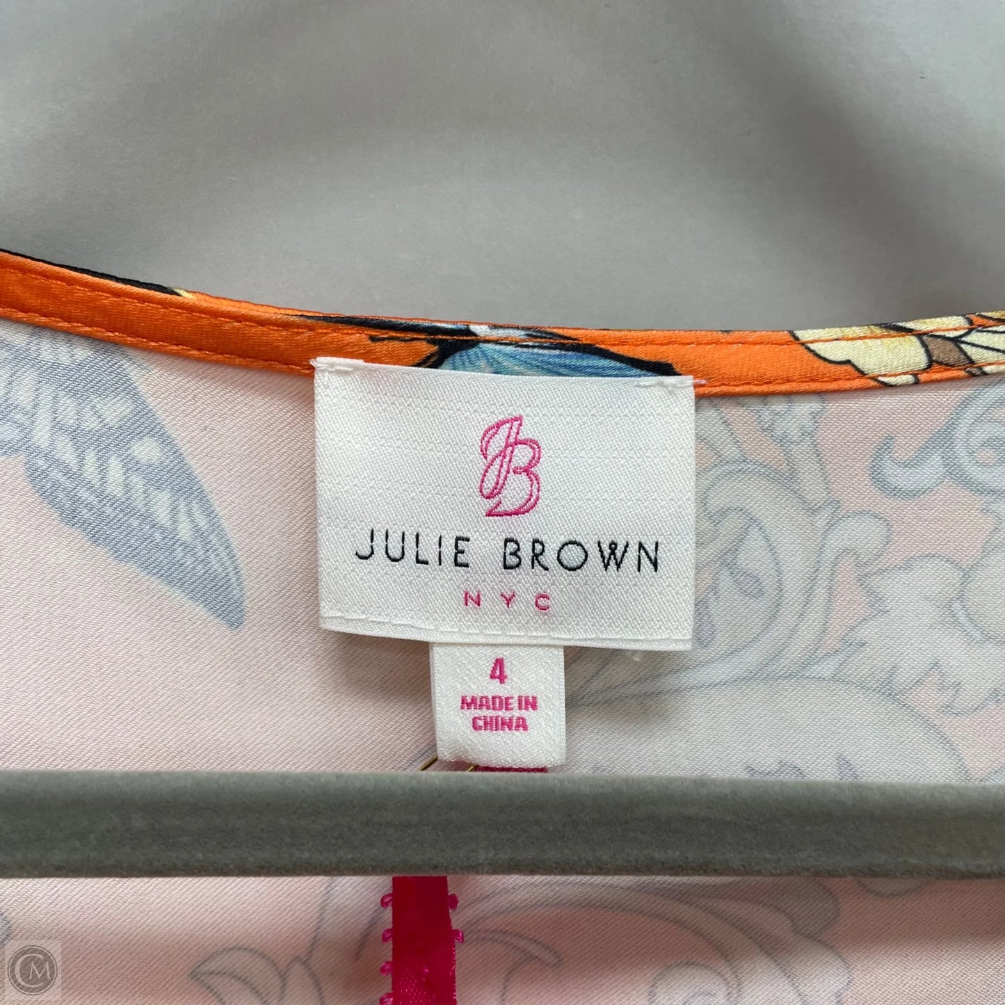 Blouse Sleeveless By Julie Brown In Orange, Size: 4