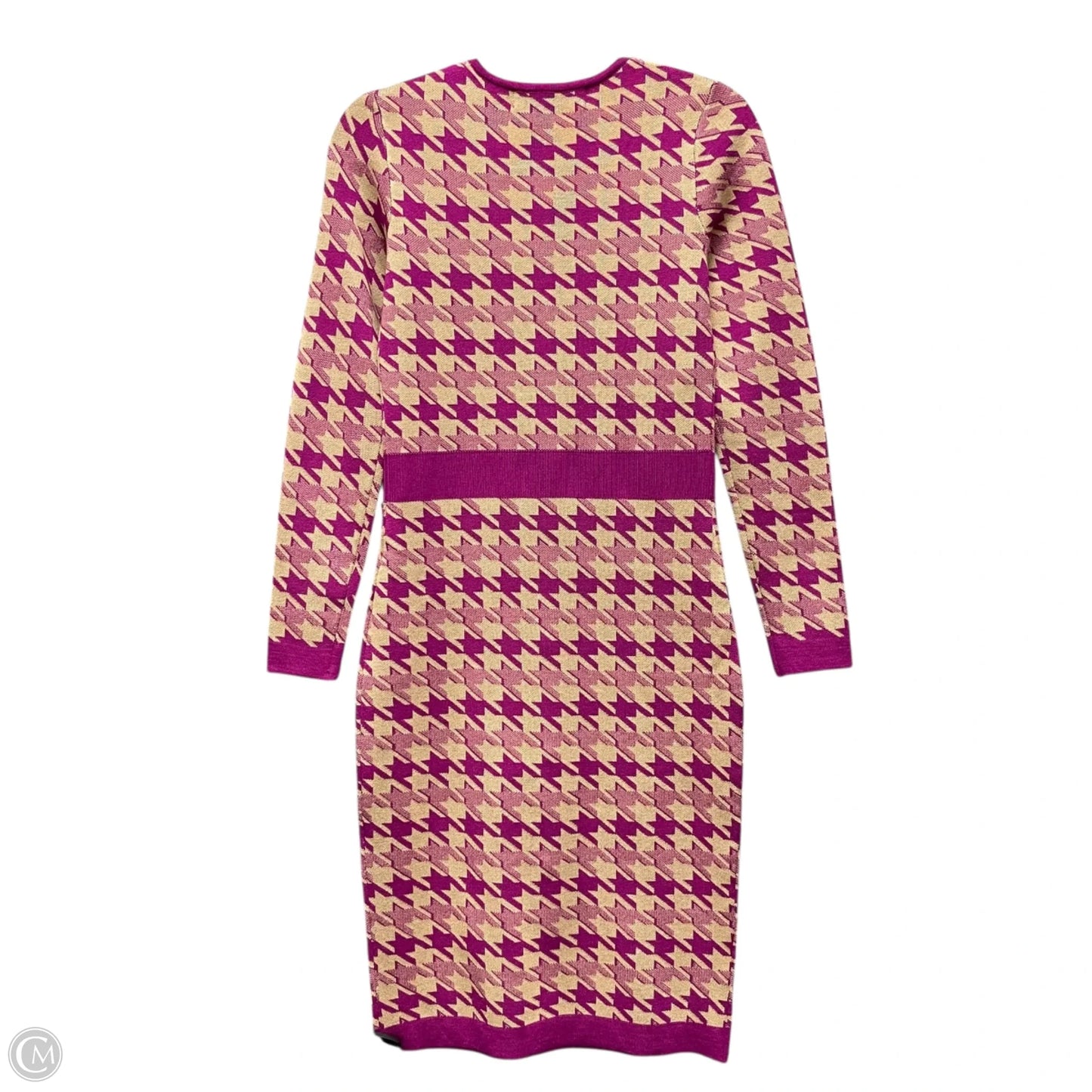 Dress Casual Midi By Taylor In Pink & Tan, Size: Xs