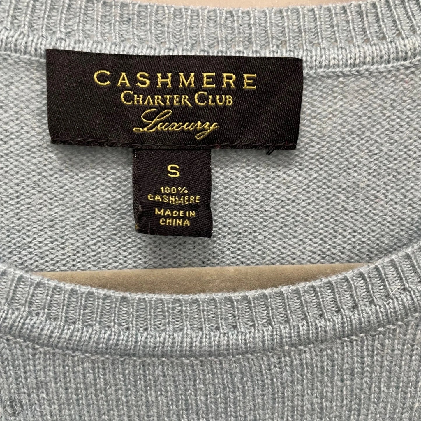 Sweater Cashmere By Charter Club In Blue, Size: S