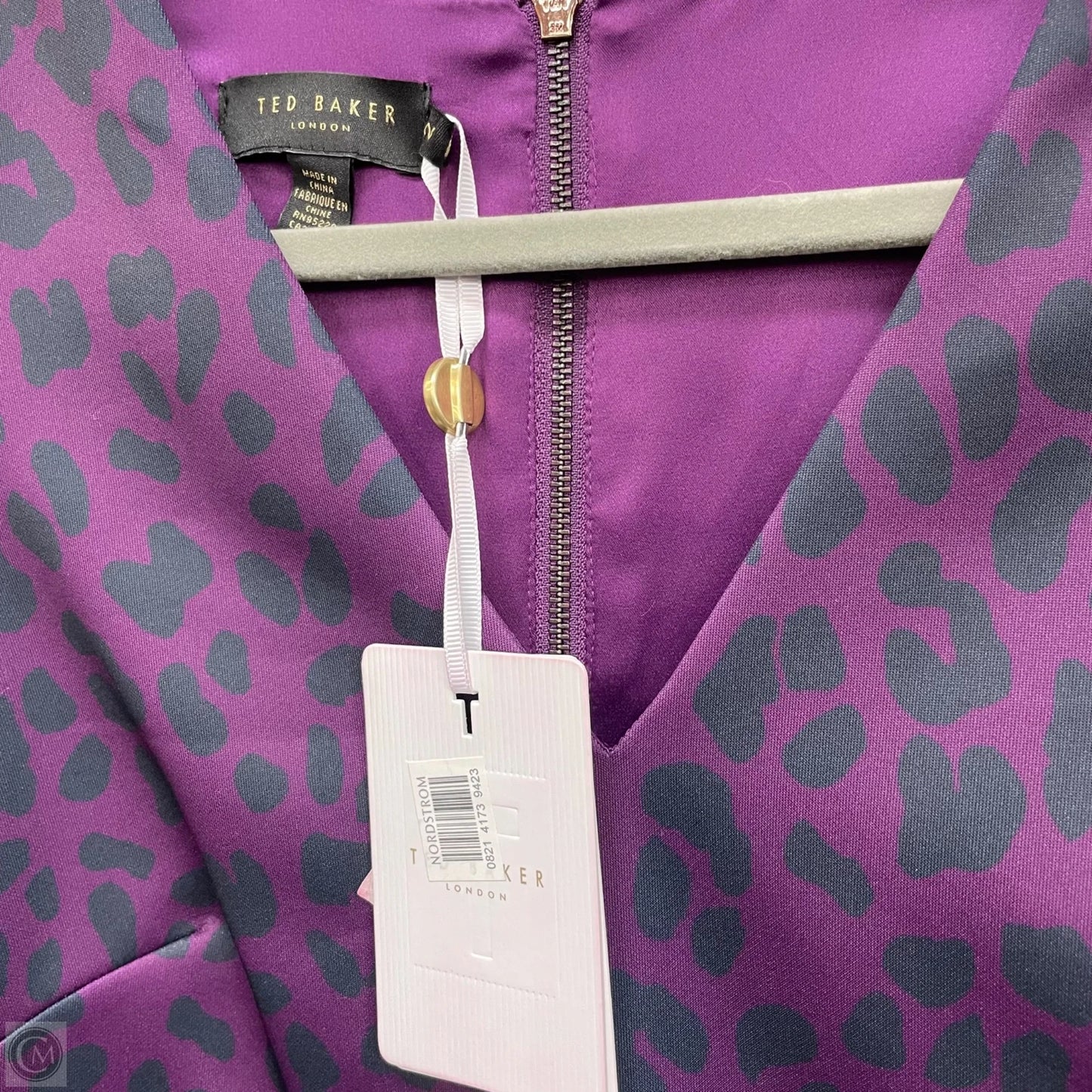 Dress Casual Midi By Ted Baker In Purple, Size: 2