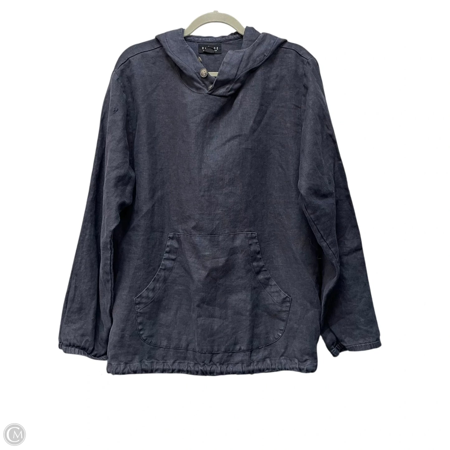 Top Long Sleeve By Velvet By Graham & Spencer In Navy, Size: S