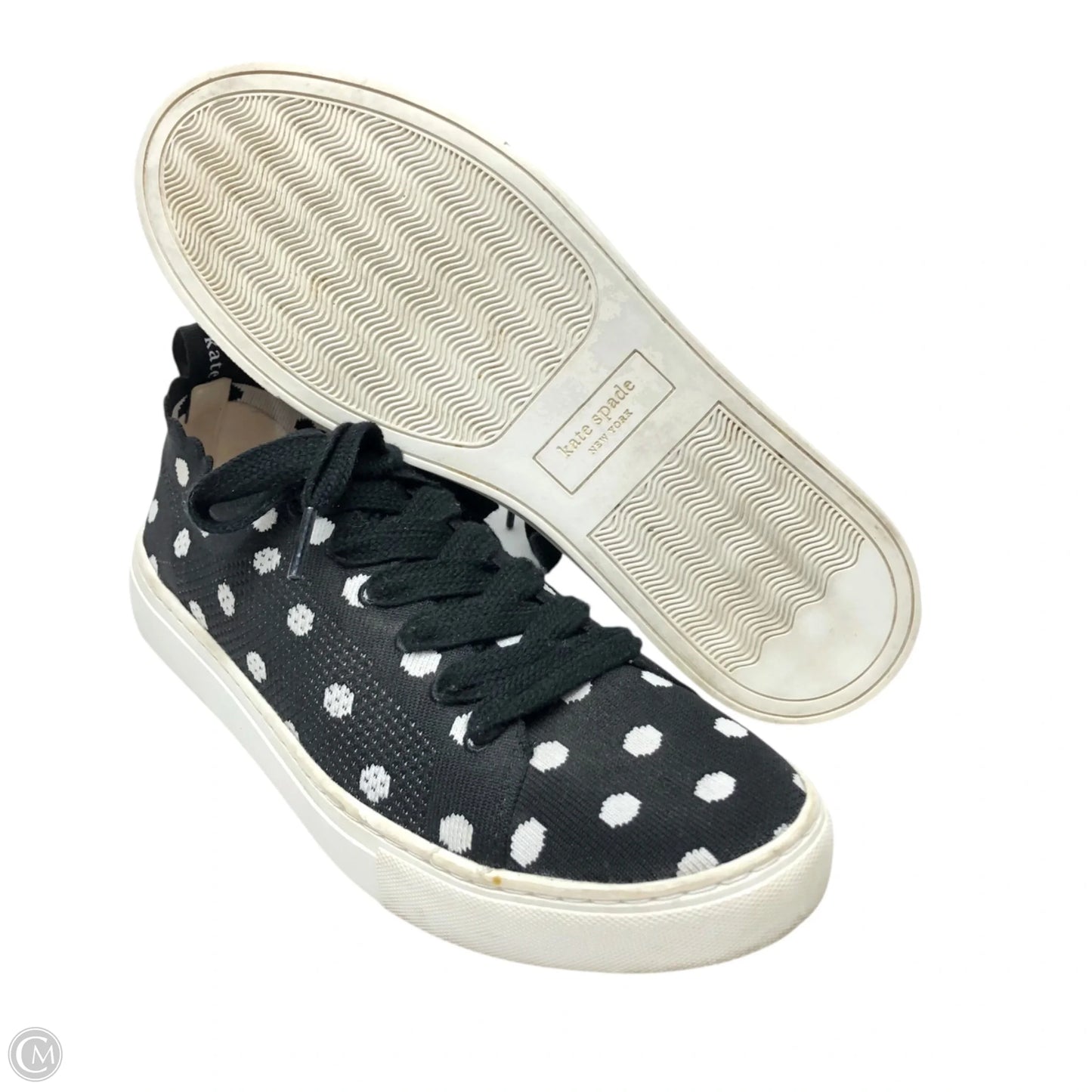 Shoes Designer By Kate Spade In Black & White, Size: 8.5