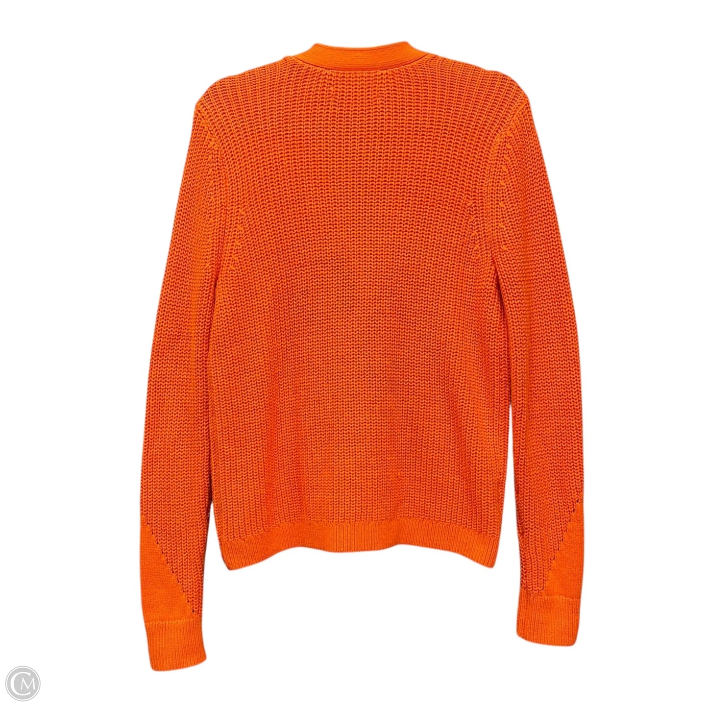 Sweater Cardigan By Loft In Orange, Size: L