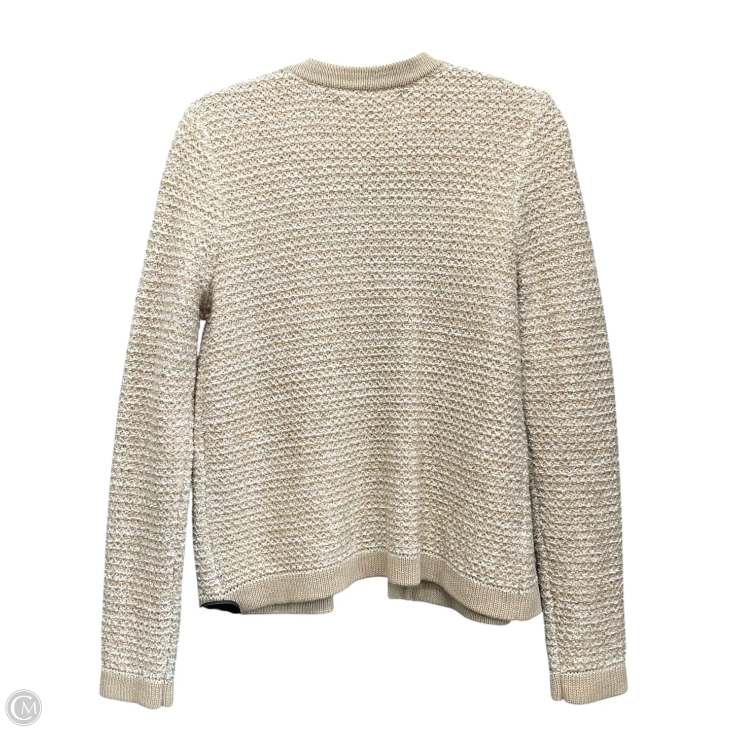 Sweater Cardigan By Loft In Beige, Size: M