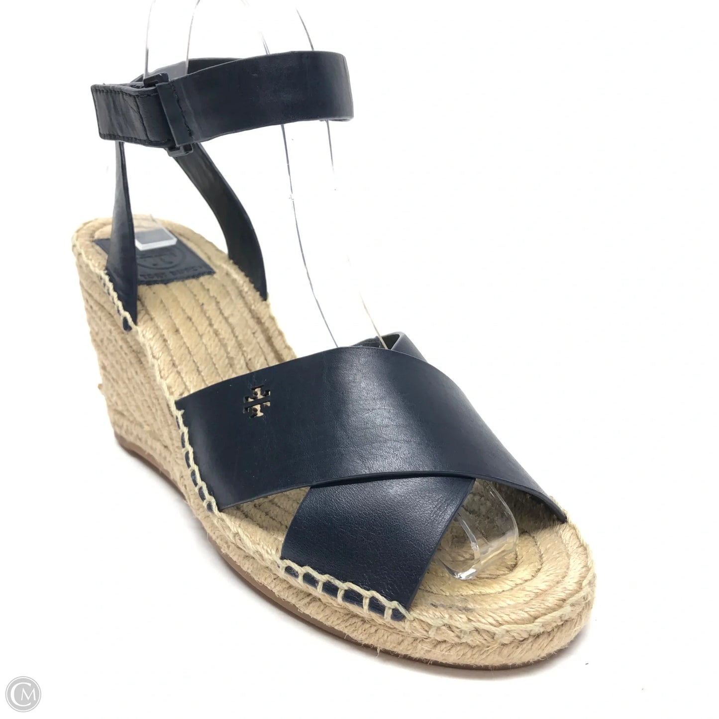Sandals Designer By Tory Burch In Navy, Size: 8.5