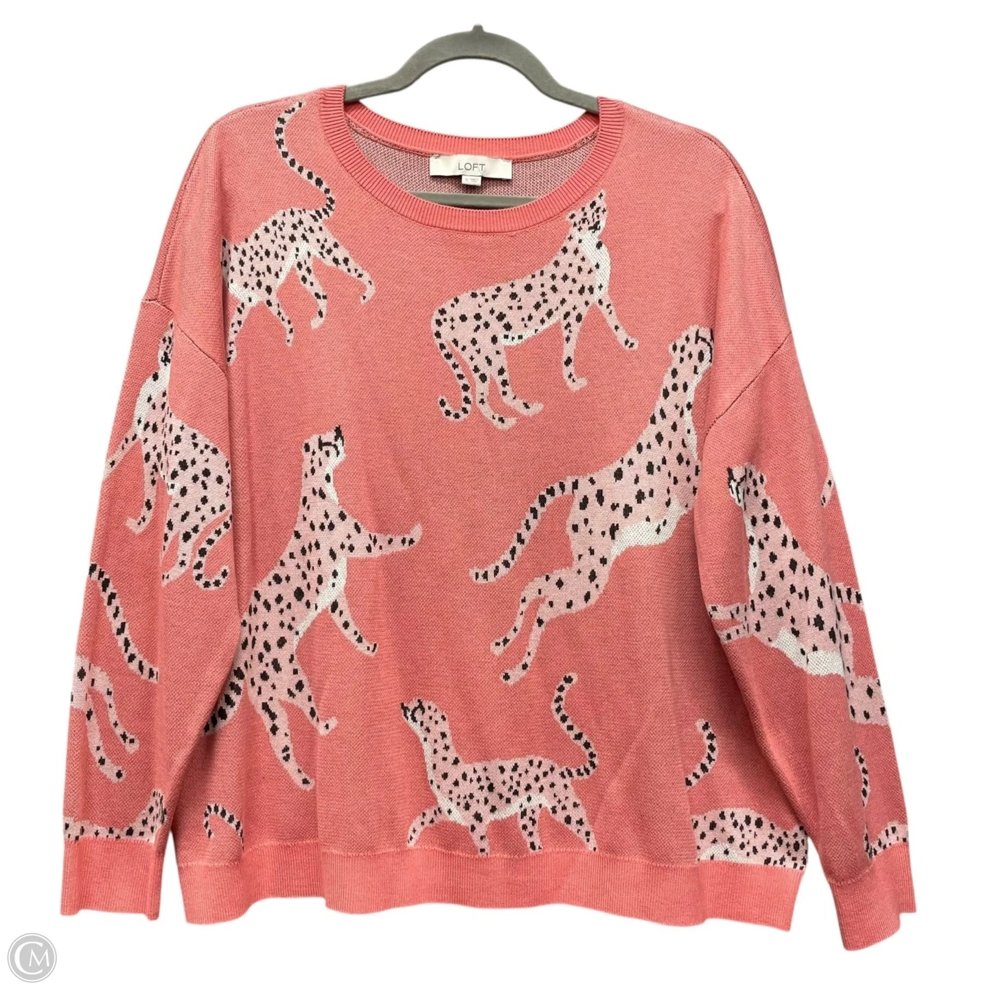 Sweater By Loft In Coral, Size: Xl