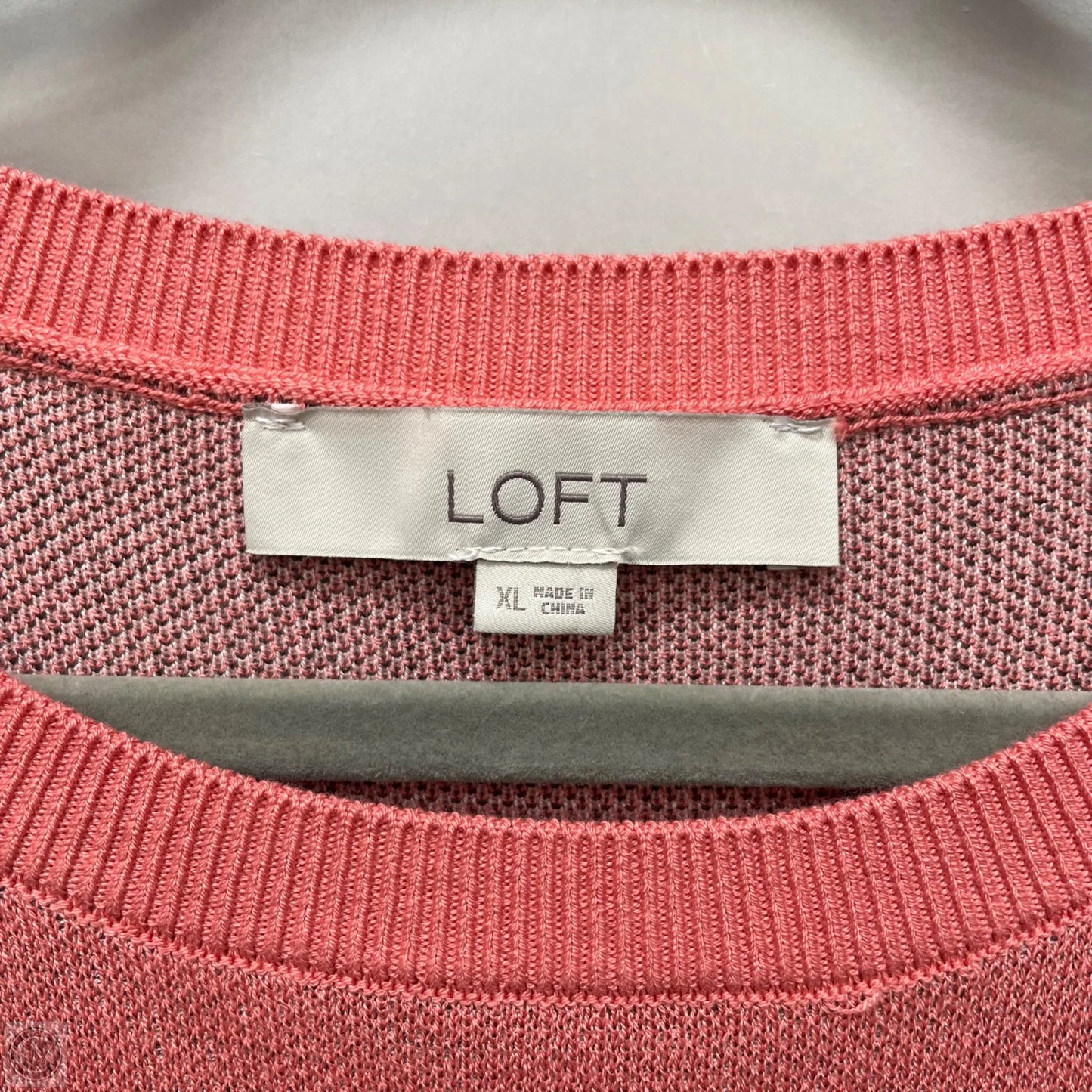 Sweater By Loft In Coral, Size: Xl
