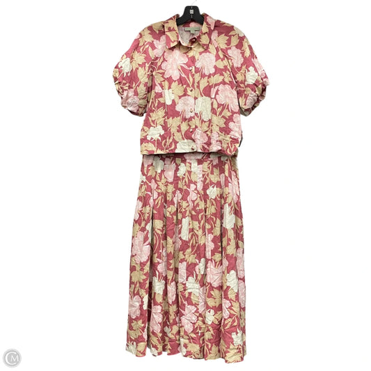 Skirt Set 2pc By Ryegrass In Floral Print, Size: M