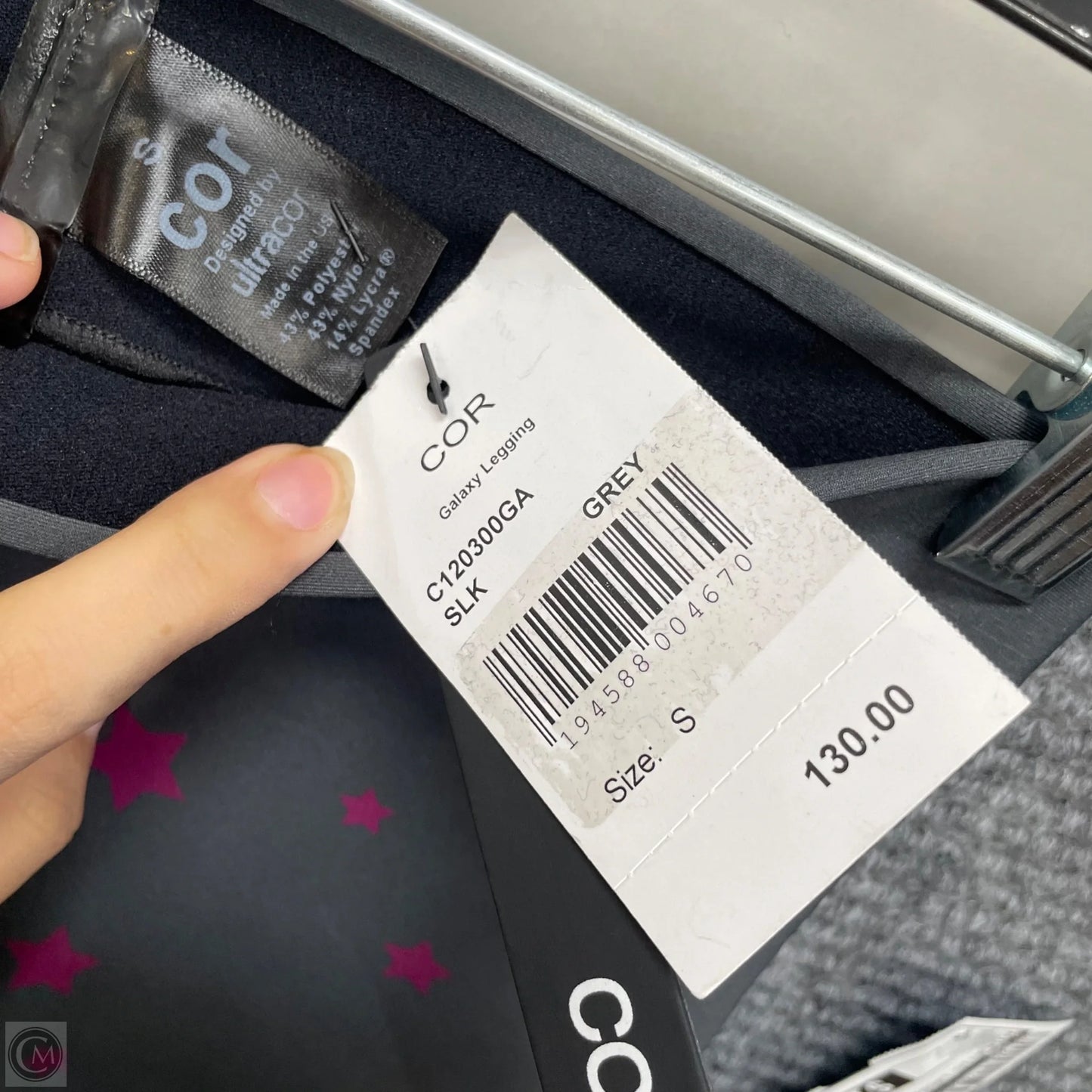 Athletic Leggings By Cmb In Grey, Size: S