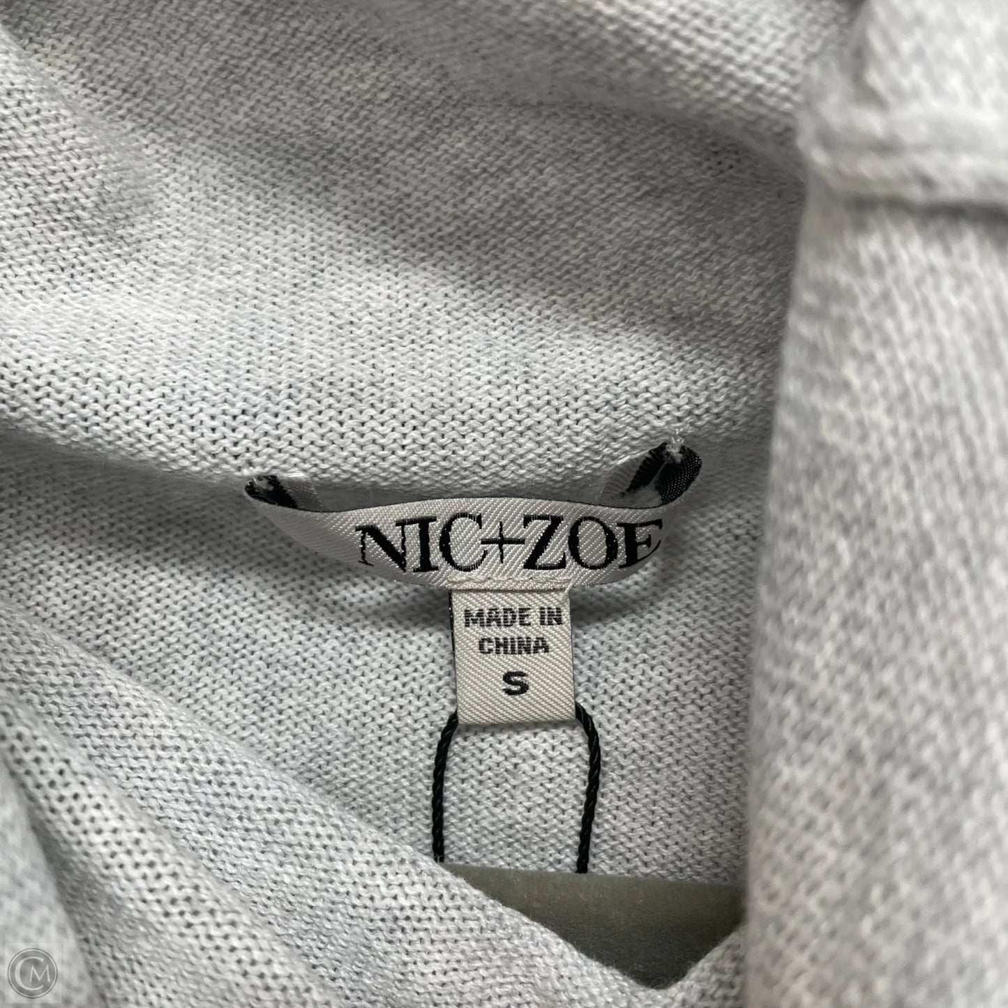 Top Long Sleeve By Nic + Zoe In Grey, Size: S